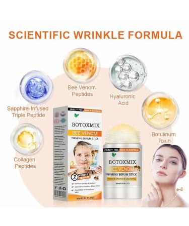 Miqicos Bee Venom Firming Serum Stick Advanced Firming & Wrinkle-Reducing Cream Restore Skin Elasticity Moisturizing Lifts Plumps and Firms Skin Works for all skin (2) - Buy Online on GoSupps.com
