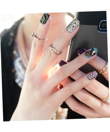 4 Boxes Nail Transfer Stickers Leopard Nail foil calcomanias para u as Nail Kits Snake Nail Art Snake Nail foil Transfer Stickers Nail Sticker Decal Nail Decor Nail Stickers Boxed Assorted Colorx2pcs 50X4X0.1CMx2pcs - Buy Online on GoSupps.com