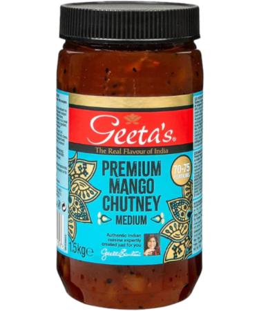 Geeta's Premium Mango Chutney 4x1.5kg - Buy Online on GoSupps.com