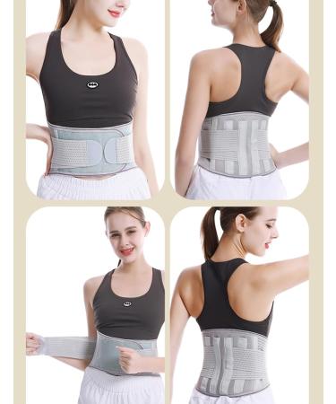 Self-Heating Lower Lumbar Support Belts Post Surgery Girdles Abdomen Spine Back Pain Relief For Adults Sciatica Scoliosis Herniated Disc Decompression Brace (Color : Gray Size : L/Large) L/Large Gray - Buy Online on GoSupps.com