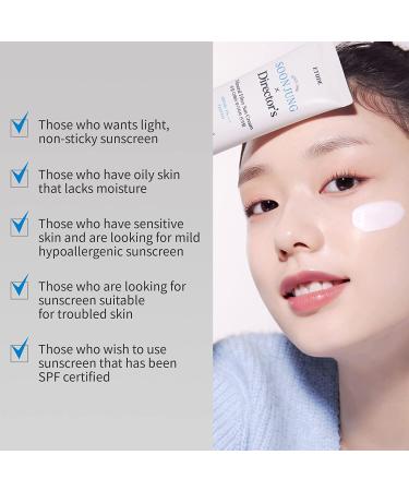 Etude Soonjung Director's Mineral Sunscreen 50ml - Non-nano Physical Sun Cream with Centella Asiatica Extract - Vegan K-Beauty Choice - Buy Online on GoSupps.com