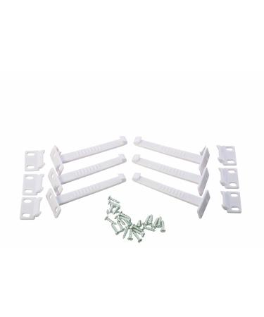 Dreambaby F101 Safety Latch 6 Pack White 6-pack white