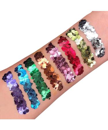 Moon Glitter Gold Chunky Glitter - 3g - Festival Makeup for Face, Body, Nails, Hair & Lips - Buy Online on GoSupps.com