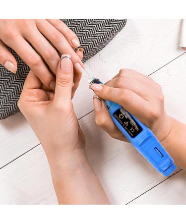2 Electric Manicure Nail Grinder - Professional Manicure Pedicure Kit Natural Toe Nail Polisher Grinding Machine Hand Foot Care Tool 2 Pcs Usb-blue - Buy Online on GoSupps.com