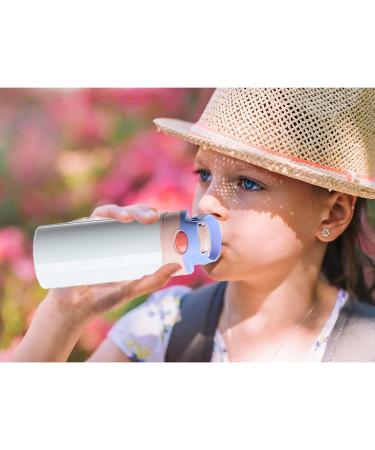 JIAOAO Sublimation Stainless Steel Sippy Cups - Set of 2, Cute Children's Thermos Water Cups with Straw in Red and Yellow - Buy Online on GoSupps.com