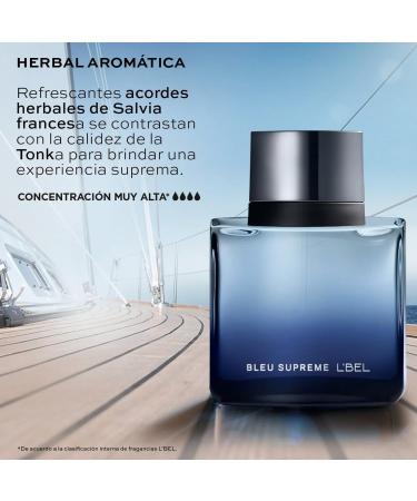 L'Bel - Bleu Supreme Perfume for Men Long Lasting 90 ml - Buy Online on GoSupps.com