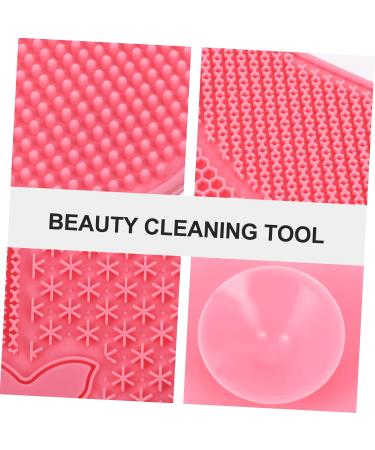 Angoily 1pc Silicone Scrub Pad Beauty Tool Cleaning Accessories Makeup Cleaning Mat Makeup Brush Scrubber Beauty Brush Cleaning Instrument Cosmetic Pink Cleaning Brush Silica Gel - Buy Online on GoSupps.com