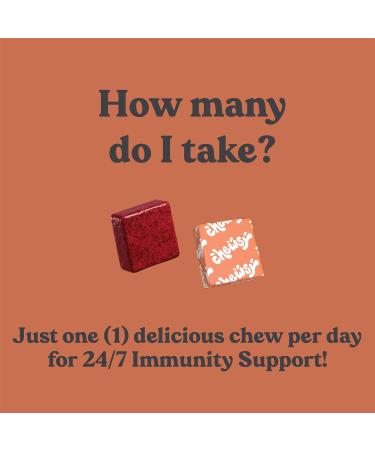 Chewsy 6-in-1 Immune Support Supplement Fruity Chews with Elderberry Vitamin C A & D Zinc & Selenium - 30-Day Supply Individually Wrapped Immunity Vitamins Chews for Adults and Kids (1) Immune Support 30 Count (Pack of 1) - Buy Online on GoSupps.com