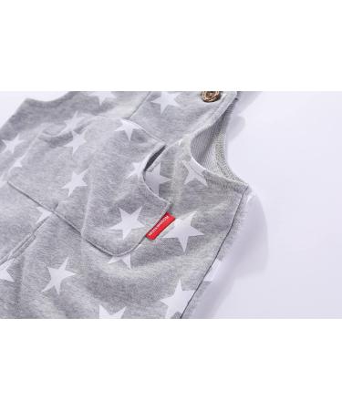 Mud Kingdom Little Boys Star Overalls - 3 Years, Gray - Buy Online on GoSupps.com