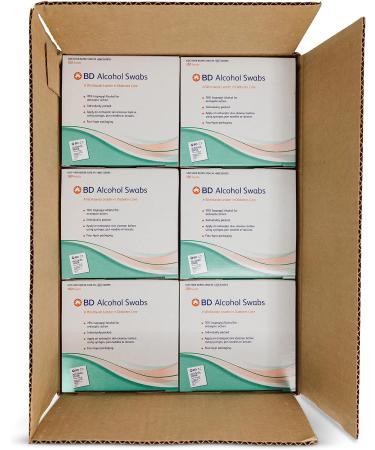 BD Alcohol Wipes 1-Ply, 70% Isopropyl Alcohol, 200 Individually-Wrapped Prep Pads - Pack of 1200 - Buy Online on GoSupps.com