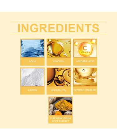 PCC PTYXIS Turmeric Vitamin C Clay Mask Deep Cleansing Facial Mask with Kaolin Clay and Kojic Acid target acne blackheads and oily skin refines pores 1 turmeric turmeric 120 g 1er Pack - Buy Online on GoSupps.com