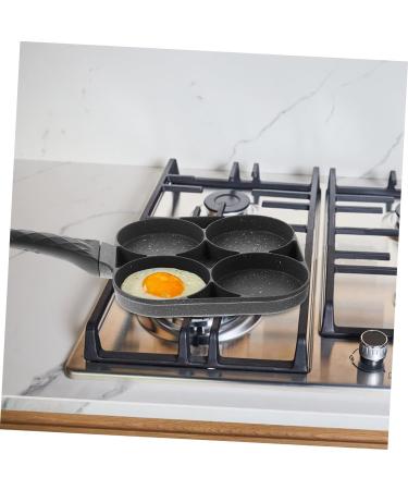 Zerodeko 2pcs Fried Egg Pan Egg Frying Pan Nonstick Frying Pan Non Stick Fry Pan Flat Skillet Breakfast Griddle Non Stick Frying Pan Kitchen Gadget Kitchen Utensil Hamburger Mold Egg Plate 35X18.5X3.5CMx2pcs Blackx2pcs - Buy Online on GoSupps.com