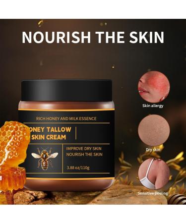 Cr me de soin au beurre de miel baume au miel et au suif de b uf nourrissant en profondeur doux adoucissant et lissant cr me hydratante pour peaux s ches et sensibles 3pc - Buy Online on GoSupps.com