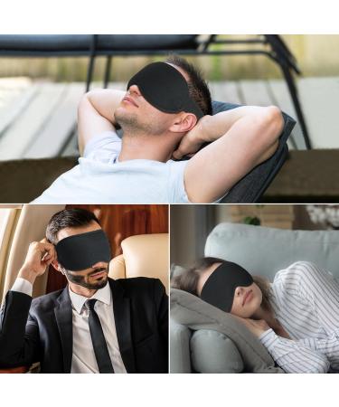 Gritin 100% Blackout Sleep Eye Mask - Ergonomic 3D Design for Men & Women | Ultra Soft Pressure-Free & Eyelash Friendly Night Blindfold - Buy Online on GoSupps.com