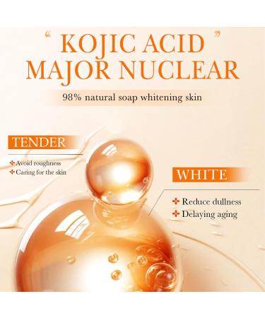 Kojic Acid Soap Whitening Solid Soap Acne Dark Spots Hyperpigmentation Smooth Skin Moisturizing Soap Bar for Face and Body Deep Cleansing Gentle Soap for All Skin Type (100g) - Buy Online on GoSupps.com