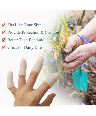 Silicone Finger Protectors 16 PCS - Waterproof Gel Finger Cots for Finger Eczema & Arthritis - Small Size - Buy Online on GoSupps.com