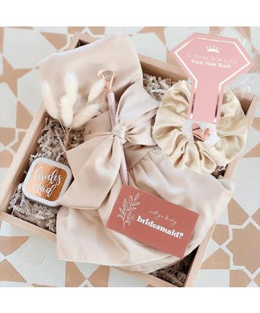 10 Pack Bridesmaid Scrunchies - Bachelorette Party Favors - Bridal Wedding Gift Set - Buy Online on GoSupps.com