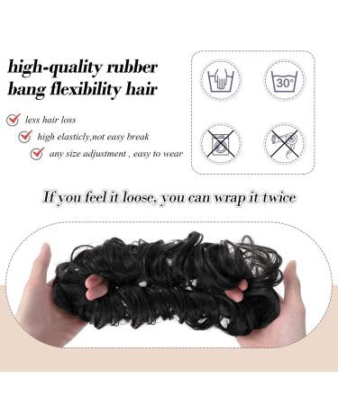 Buy BARSDAR Haar Pirt Dott Hair Teld Extension - Wavy Unordered Bun Ponytail for Women | 40g Strawberry Blonde & Blonde | International Shipping Available - Buy Online on GoSupps.com