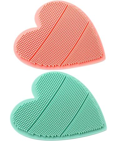 TOYANDONA 2pcs Scalp Scrubber Shower Hair Brush & Massager Set - Silicone Baby Head Brush for Cradle Shampoo - Green 9*8cm - Buy Online on GoSupps.com