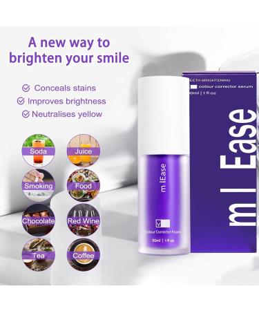 IJGD Hismile Purple Toothpaste - Color Corrector Serum for Whiter Teeth | International Shipping - Buy Online on GoSupps.com