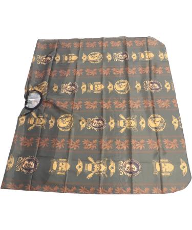 Hairdressing Cape Tool Set Transparent Water Sprayer Haircut Cape Set Nylon Neck Feather Duster Brush Complete Tool (Golden Print) - Buy Online on GoSupps.com