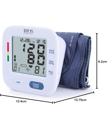 BIOS Diagnostics Blood Pressure Monitor #1 Canadian Blood Pressure Manufacturer* Detects Irregular Heartbeat Stores 30 readings BP Assesment Indicator BIOS Averaging Mode One Touch Operation - Buy Online on GoSupps.com
