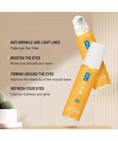 QGuoJie Lutein & Vitamin C Rollerball Eye Serum Oil AntiAging Essence for Dark Circles Puffy Eyes & Wrinkles Lightens Under Eye to Reduce Bags & Seize Serum 2 - Buy Online on GoSupps.com