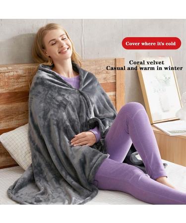 BNEI Shawl Heat Blanket - USB Powered 3 Temperature Levels Water Washable 150x85cm (Black & White) - International Shipping Available - Buy Online on GoSupps.com
