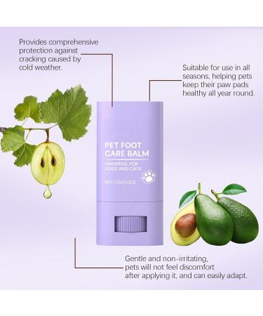 Pet Foot Care Cream Dog Paw Balm | Safe Licking Dog Paw Balm | 15g Dog Paw Wax for Dry Paws and Nose Lotion for Pets - Buy Online on GoSupps.com