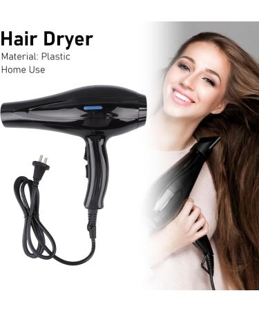 Hair Dryer with Diffuser Fast Dry Low Noise Blow Dryer Travel Hairdryer for Normal and Curly Hair Hairdryer Anion Household Air Blower for Fast Drying Black - Buy Online on GoSupps.com