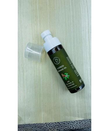 AATMANA D-Stress Massage Oil - Natural Therapy for Sore Muscles & Joints | Warming Essential Oil with Rare Herbs - 3.38 fl oz - Buy Online on GoSupps.com