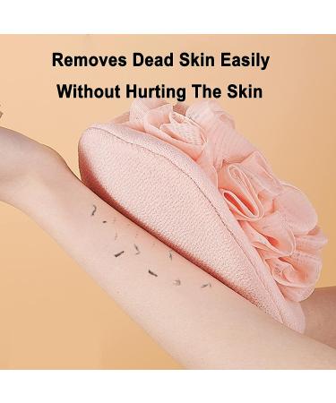 Deep Exfoliating Glove with Loofah Sponge Set for Body - Pink - Buy Online on GoSupps.com