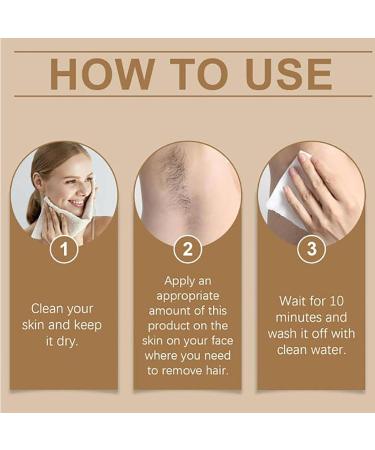 Facial Hair Removal Cream | Nourishing Hair Removal Cream for Women 150ml Hair Removal Beauty Product for Women Men Sisters Family Mothers Wives Girlfriends - Buy Online on GoSupps.com