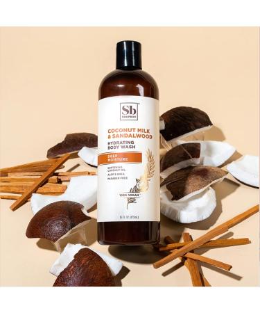 Soapbox Coconut Milk & Sandalwood Body Wash - Moisturizing Cleanser with Aloe Vera & Shea Butter | Paraben, Gluten, and Cruelty Free | Vegan | 16oz Bottles (Pack of 3) - Buy Online on GoSupps.com
