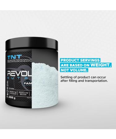 Revolution Nutrition TNT Pre-Workout Powder Pumps & Strength Extreme Intensity Hyper Concentrate Citrulline Malate 2:1 Beta Alanine Agmatine Sulfate Caffeine For Men & Women 255g 30 Servings (Blue Sharks 0.56 Pound) - Buy Online on GoSupps.com