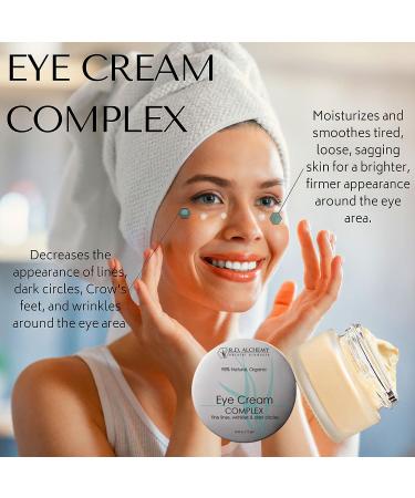 RD Alchemy Natural & Organic Eye Cream Complex - Best for Dark Circles, Wrinkles & Eye Bags. Anti-Aging Retinol & Peptides for Brighter, Smoother Skin. Suitable for All Skin Types - Buy Online on GoSupps.com