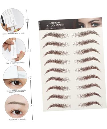 NOLITOY 9 sheets Sticker Stickers Artificial Hairlike Transfer Tools Shaping Hair- Tattoos Women Proof D - Buy Online on GoSupps.com