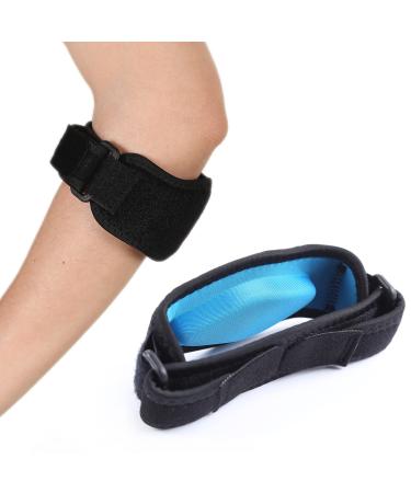 Uzita Elbow Brace 2 Pack Tennis Elbow Brace for Women & Men Golfer's Elbow Strap Compression Pad Blue 
