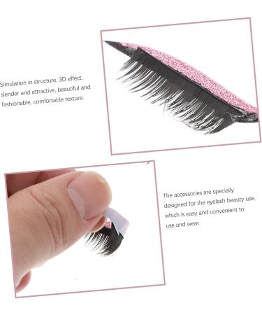 HAPINARY 4 Pairs SelfAdhesive Temporary False Eyelashes For Women Eyeliner Decal Night Carnival Cosplay Halloween Birthdays 4x15cm Pink - Buy Online on GoSupps.com