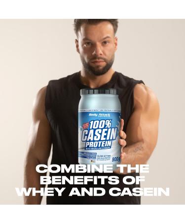 Body Attack 100% Casein Protein - Chocolate Cream 900g | Low Sugar Muscle Building Powder for Athletes | Rich in Essential Amino Acids - Buy Online on GoSupps.com