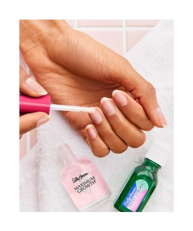 Sally Hansen Maximum Growth Clear Nail Strengthener - 0.45oz Triple-Protection Silk Formula - Buy Online on GoSupps.com