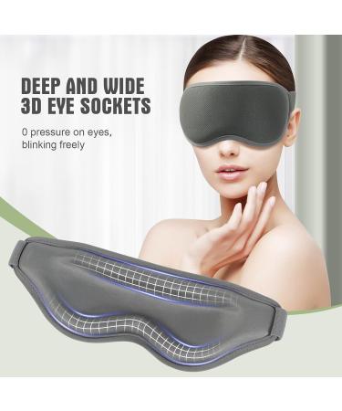 Buy 3D Sleep Mask for Men & Women | Zero Eye Pressure 100% Light Blocking Soft Olive-Green Eye Mask for Travel & Sleep - Buy Online on GoSupps.com