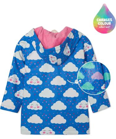 Girls' Hatley Colour Changing Raincoat - Cheerful Clouds - Size 6 - Buy Online on GoSupps.com