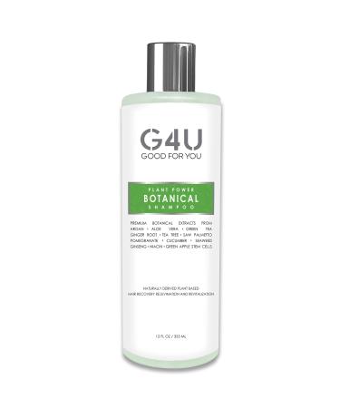 G4U Botanical Shampoo for Hair Loss Hair Growth and Thinning Hair. For Men and Women All Hair Types Colored Hair. Sulfate Free Natural and Plant Based. For Home Salons and Spas. 12 oz