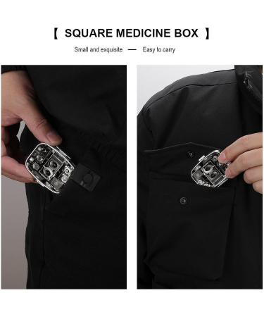 Vintage Camera Print Pill Box | 2 Compartment Portable Medicine Organizer | Decorative Metal Pill Case for Pocket & Purse - Buy Online on GoSupps.com