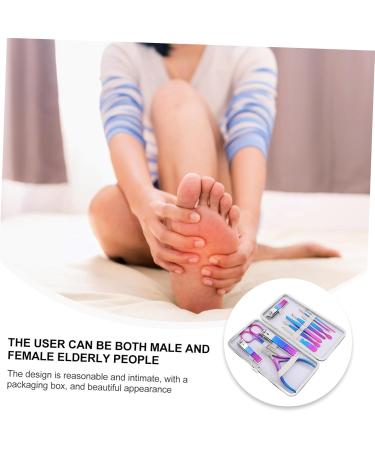 Housoutil 1 Set Nail Set Flat Wisking Tool Nursing Nails Kits Manicure Kit Pedicure Kit Dead Skin Pliers Manicure Polishing Tools Fingernail Pu Leather Olecranon Stainless Steel - Buy Online on GoSupps.com