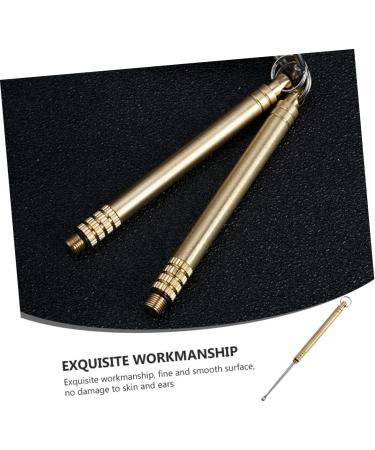 Titanium Alloy Ear Spoon Tool for Ear Cleaning - Golden Ear Picks for Earwax Removal and Ear Care - Buy Online on GoSupps.com