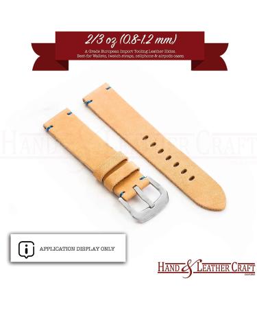 Veg Tan Leather Hide - Full Grain Tooling Leather for Carving, Tooling & Dyeing | A Grade 2/3 oz (0.8-1.2 mm) Leather Hide (2.5-4 Sqft) - Buy Online on GoSupps.com