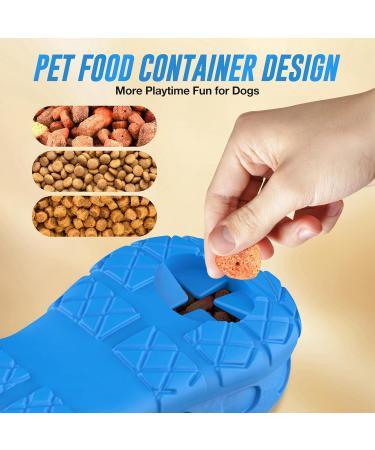 Ruxan Interactive Dog Toys for Aggressive Chewers | Treat Dispensing Blue Natural Rubber with Beef Flavor | Perfect for Small Medium & Large Dogs - Buy Online on GoSupps.com