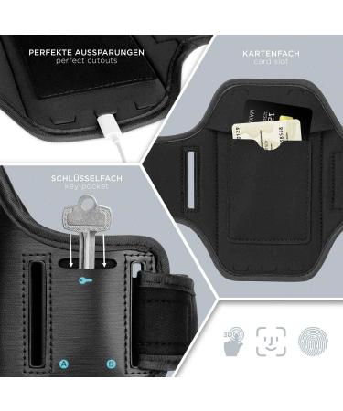 Oneflow SportArnand Arm Bag for iPhone 15 Pro Max - Fitness Running Bracelet & Outdoor Smartphone Holder in Blue & Black - Buy Online on GoSupps.com